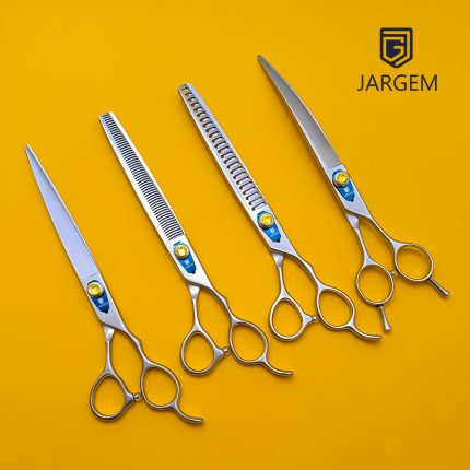 Jargem 4u1 premium set makaza za šišanje pasa 7.5 profesionalni grooming set 440C visoki sjaj
