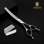 Jargem zakrivljene efilir makaze 7 60 zuba profesionalne grooming 440C