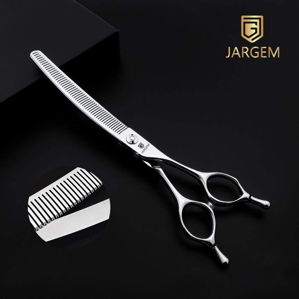 JSY-7052T Jargem Premium zakrivljene efilir makaze 7″ sa 52 zuba i simetričnom drškom